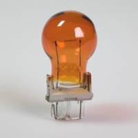 Plastic socket bulb plastic socket type 12 Volt 27 Watt socket W2,5x16d amber glass