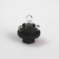 Lampada zoccolo plastica tipo plastic socket 12 Volt 1,2 Watt attacco BX8,4d