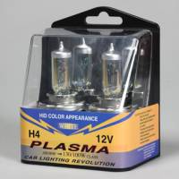 Hid lights plasma H4 12 Volt 100/90 Watt socket P43t car bike - 2 lamp white color