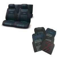 SET OF QUILTED CAR SEAT COVERS ''JAKARD'' VAR. 6 - ''RACING TEAM''