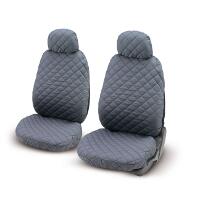 Pair of quilted car seat covers ''MAXI'' grey - 2pcs