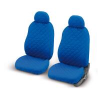 Coppia fodere auto trapuntate ''TENDER'' blu - 2 pezzi