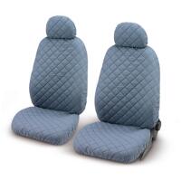 Coppia fodere auto trapuntate ''TENDER'' grigie - 2 pezzi
