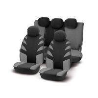 Set of universal elasticized velvet seat covers ''RAPTOR'' black