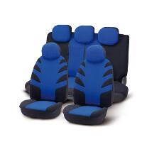 Completo fodera universale elasticizzata in velluto ''RAPTOR'' blu
