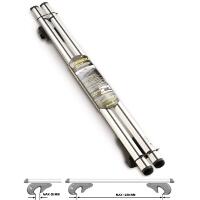 Coppia barre in alluminio per auto con railings ''FENICE'' cm.135 made in Italy