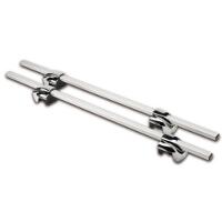 Coppia di barre portatutto universali in alluminio cromate
