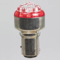 Truck led bulb 24 volt BAY15d  - 12 led red