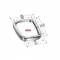 Cornice cambio Simoni Racing type_bx04 alluminio cromato