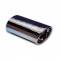 Terminale scarico universale SPARK speed line acciaio inox cromato ovale 70x89mm