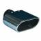 Terminale scarico universale SPARK sport line acciaio inox cromato ovale 75x148mm
