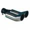 Terminale scarico universale SPARK sport line acciaio inox cromato doppio dtm 2x70mm