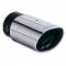 Terminale scarico universale SEARCH turbo acciaio inox lucidato ovale diam.int. 37>70mm