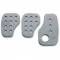 Pedaliera sportiva OMP serie 1030 alluminio argento  universale