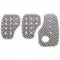 Pedaliera sportiva OMP serie 1050 alluminio argento  universale