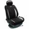 Coprisedile anteriore Simoni Racing type a microfibra-inox microfibra-ecopelle argento-nero  universale