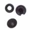 Bottoni fermatappeti Minerva plastica nero universale