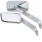 Specchi moto Addictive iron cromato  110x54x10mm