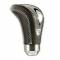 Pomello cambio per retromarcia classica Momo combat evo chrome pelle nero-cromato