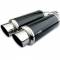 Scarico posteriore Simoni Racing double carbon fire doppio tondo 89mm