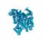 Kit viti carena ergal Lightech azzurro Kawasaki ZX-10 2004>2005