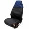 Coprisedile anteriore Bbros outdoor sports poliestere nero-blu anteriore universale