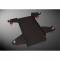 Pedana moto Piega moving acciaio nero  450x450x80mm
