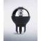 Pomello cambio per retromarcia classica Momo duke chrome alluminio-pelle nero