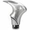 Pomello cambio Tuning Guru graffio aluminium inox alluminio-pelle inox trasparente  universale