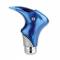 Pomello cambio Tuning Guru graffio aluminium inox alluminio-pelle inox blu  universale