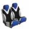 Coprisedile anteriore D-Gear gtr microfibra-tessuto inox nero-blu