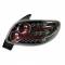 Fanale posteriore auto Moos led cromato Peugeot 206 