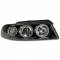 Fanale anteriore auto Moos angel eyes nero Audi A4