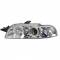 Fanale anteriore auto Moos angel eyes cromato per Fiat Punto I
