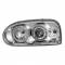 Fanale anteriore auto Moos angel eyes cromato per Volkswagen Golf III