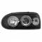 Fanale anteriore auto Moos angel eyes nero Volkswagen Golf III