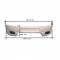 Paraurti posteriore vetroresina auto Tuning Guru universale 158,5x38x55cm