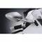 Specchi moto Rizoma radial sport argento biposizione 90x145mm