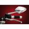 Specchi moto Rizoma radial naked argento biposizione 85x140mm