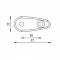 Adattatore specchio Rizoma nero  22x52mm Kawasaki ZX-6R