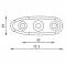 Adattatore specchio Rizoma nero  29x72,5mm Suzuki GSF GSX SV