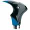 Pomello cambio Tuning Guru graffio carbon look carbon-pelle azzurro  universale