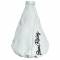 Cuffia cambio Simoni Racing griffe ecopelle bianco  universale