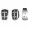 Pedaliera sportiva OMP serie 1066 alluminio argento  universale