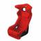 Sedile da competizione OMP hte vellutino rosso
