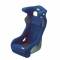 Sedile da competizione OMP hte vellutino blu