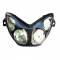 Maschera con fari alogeni ONE 4 light niitro carbon look MBK Nitro Yamaha Aerox
