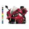 Cupolino moto Fabbri double bubble pmma blu Yamaha YZF R1  2007>2008