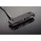 Luce targa Piega plate light 2 nero universale 44x12x7mm