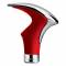 Pomello cambio Tuning Guru graffio evo rosso pelle rosso  universale